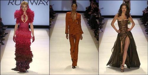 project runway - some of the dresses made by the talented contestant designers in project runway modeled by their chosen models...