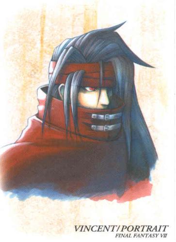 FF7 Vincent - A drawing of Vincent from Final Fantasy 7.