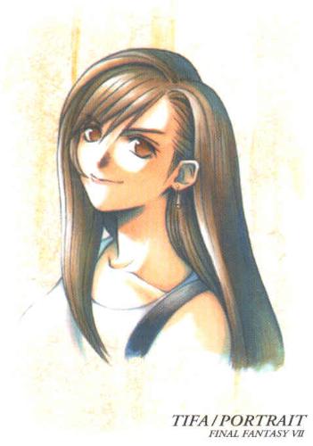 FF7 Tifa - A drawing of Tifa from Final Fantasy 7.