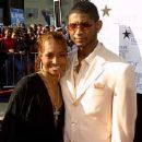 usher with a chick - usher with a chick at a music awards