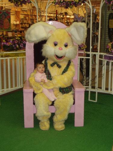 Easter bunny and baby - My daughter Brooklyn, it is her very first Easter and I'm so excited!