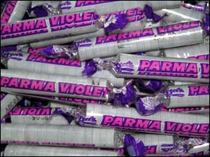 Parma Violets. An old style British Candy enjoyed  - Parma Violets. An old style British Candy enjoyed by kids