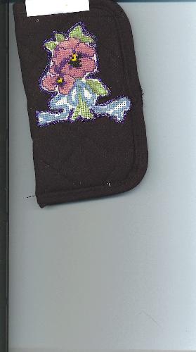 eyeglass case with flowers - This is just the first one I made I have learned something to do different next time