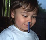 what are crayons for grandma? - Crayon-in-nose trick