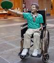 physically handicapped - sitting on a wheelchair