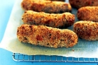 Crumbed Sausages - crumbed sausages tastes lovely but half cook them first