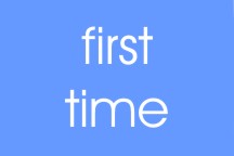 First time - This is an image which I have made with Corel Photo Paint.. This just displays the phrase 'first time' This is a JPG..
