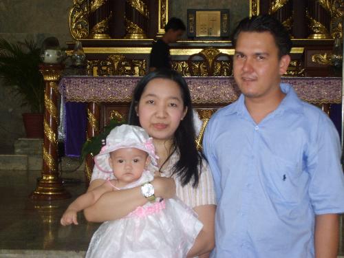 family picture - during my baby's Baptismal rites