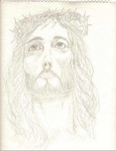 My Drawing  - Drawing of Christ