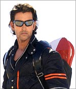 hullo one n all - this pic is of dhoom hero....its da best muvi i hav ever seen...if neone of you hasnt watched it yet...my suggestion to him would be to rush n get a dvd as soon as possible...because it is over time n its been put off the theatres....i think pvr people must hav really regretted not letting the film in their theatres....since it has made a huge profit...dont know da exact details though....so go n watch it...gals will surely fall for hrithik after seeing da muvi....gosh!his attitude is like too hot to handle...so y wait?