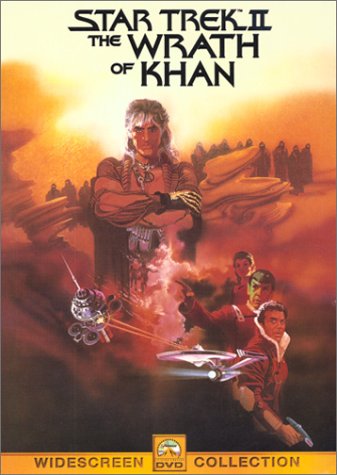 Star Trek II - DVD cover - This image is of a DVD cover, and the copyright for it is most likely owned by either the publisher of the DVD or the studio which produced the DVD in question. It is believed that the use of low-resolution images of DVD covers to illustrate the DVD in question qualifies as fair use under United States copyright law. Any other uses of this image, on Wikipedia or elsewhere, might be copyright infringement. See Wikipedia:Fair use for more information.