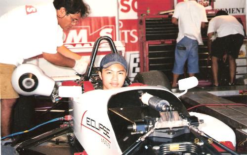 Me in my Formula 3 - with team tom's