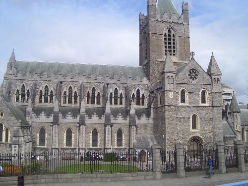 View from the Hop on Hop Off Tour - Dublin City Tour, Saint Patrick's cathedral