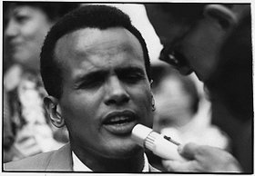 Harry Belafonte - Taken in 1963, at the Civil Rights March, where Martin Luther King, Jr, delivered his most famous speech.