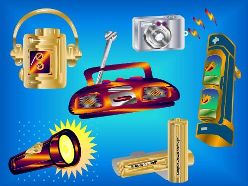 Rechargeable or Disposable Batteries? - Graphic representation of Rechargeable vs Disposable batteries.