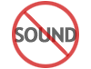 No Sound - A symbol banning sound.