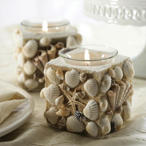 seashell candle holder - Nice Seashell beach candle holder.