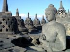indonesian temple - Budha statue part of Borobudur temple