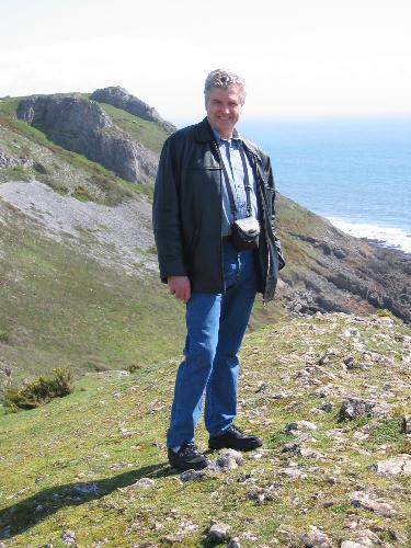 Gower Coastline - Here's me standing near Three Cliffs Bay on the Gower Coastline a few miles west of Swansea. Taken 2 years ago, I have lost that excess weight!