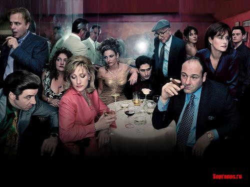 Sopranos Family Dinner - A nice shot of cast members new and old.