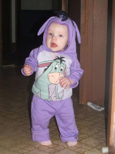 April 4th, 2007! - In her Little Eeyore tracksuit!
