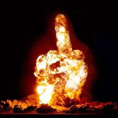 nuclear blast....or maybe not.. - well..you got a finger mr.blowitall...