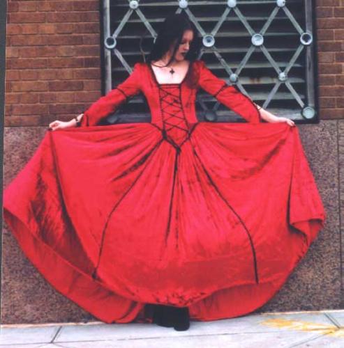 gothic scarlet - gothic scarlet full gown