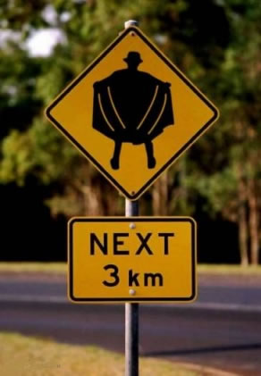 Flasher Alert! - I think the road crew is going a little overboard with signs like this!
