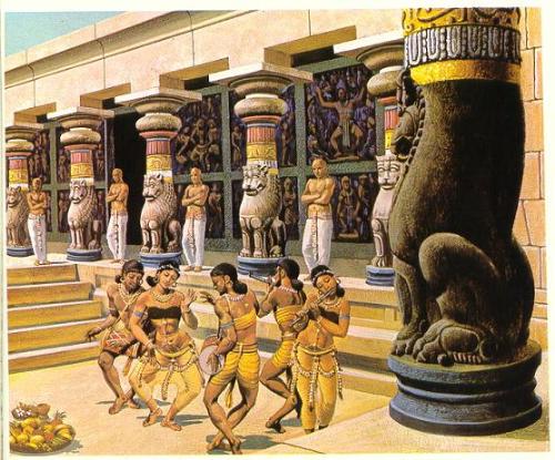 painting - A nice painting depicts ancient embiance of Indian culture.