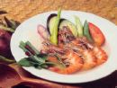 Shrimp with tamarind - "Sinigang na hipon" or shrimp with tamarind soup is one of my favorite dish here in the Philippines.
Hope you have tried them out, it really tastes good.