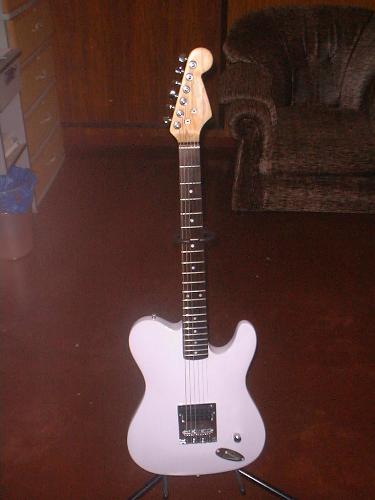 guitar - white electric guitar of my uncle.