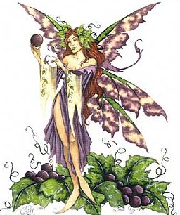 my fairy - she loves grapes!
