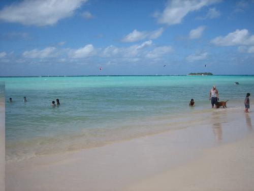 The Beach in Saipan - White sand...crystal blue clear water. What more can you ask for?