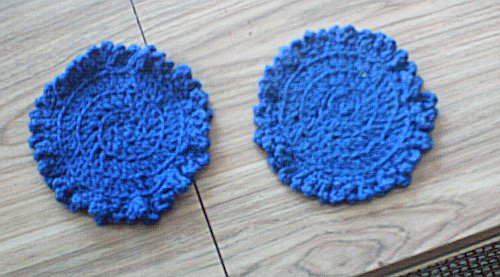 Coasters that I used to crochet all the time. - Here is the picture of the coasters I was talking about.