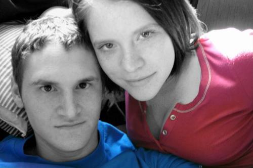 Relationship - This is me and my girlfriend. I played around with the color a bit.