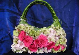 Rose covered purse - rose covered purse
