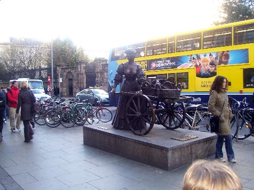View from the Hop on Hop off - View from the Hop of Hop off Dublin City Tour.