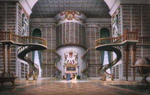 Beauty And The Beast - Belle and The Beast in the library