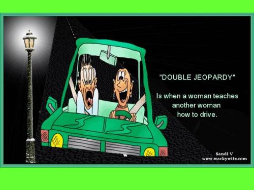 Joke about women drivers - this is a funny cartoon about women drivers