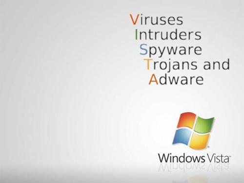 Microsoft Vista not for Everyone - Viruses
Intruders
Spyware
Trojans and
Adware
