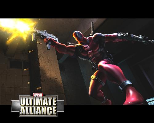 Deadpool - This is the Deadpool loading screen from Marvel, Ultimate Alliance.