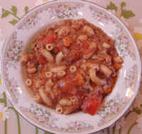 pasta - Pasta Fazool with Black-Eyed Peas.
