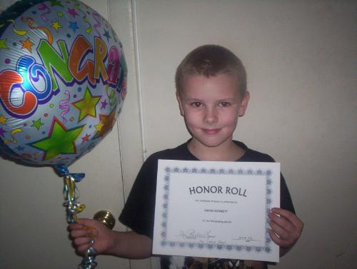 Gaige - my little smarty pants...1st time Honor Roll