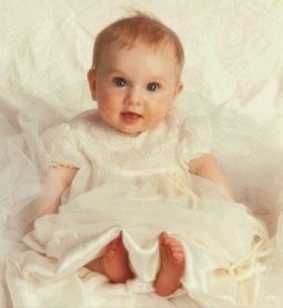 baby bride - baby in white dress