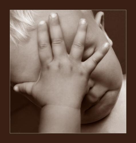 shy baby - cute shy baby picture