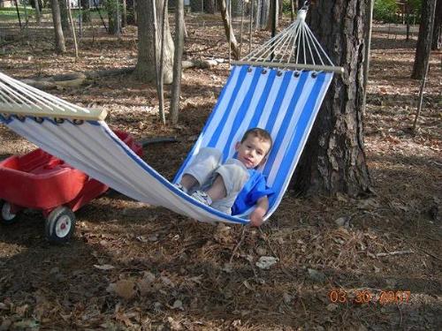 My baby boy, Jayden - Jayden's relaxing outside.