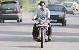 A motorist driving without helmet - rash driving A motorist driving without helmet - rash driving