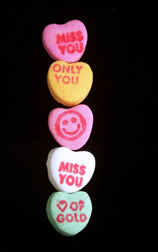 candy hearts - say what you feel!