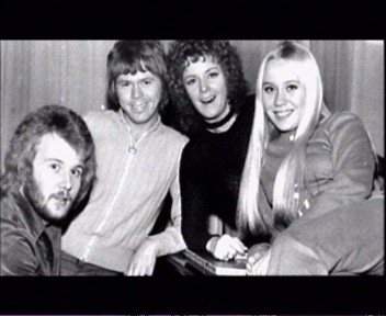the engaged couples singing group - These are the ABBA members. I think that part of their popularity sprung up from the fact that the four of them were engaged to each other.
