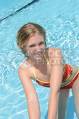girl swiming -  girl in swiming pool